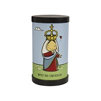 Luminária de Mesa Lumi Nossa Senhora Caravaggio 27xØ14,5cm Polipropileno Colorido.