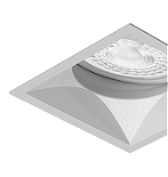 Spot de Embutir Nya Quadrado Facho Orientável PAR30 13,4x13,4x13,4cm Alumínio Metálico Microtexturizado.
