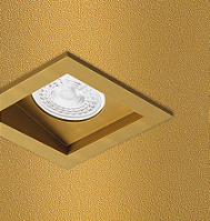 Spot de Embutir Laini Quadrado Facho Orientável Mini Dicroica 7,1x7,1x6,8cm Alumínio Spot de Embutir Laini Quadrado Facho Orientável Mini Dicroica 7,1x7,1x6,8cm Alumínio Ouro Velho.