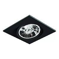 Spot de Embutir Nuru Quadrado Facho Orientável AR70 10,7x10,7x7,8cm Alumínio Preto Acetinado.