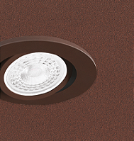 Spot de Embutir Nuru Quadrado Facho Orientável AR111 14,5x14,5x8cm Alumínio Corten.