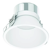 Spot de Embutir LED Daka Redondo Recuado 3000K 6,2W Bivolt Ø8,7x7cm Alumínio Branco Fosco Microtexturizado.