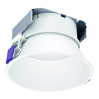 Spot de Embutir LED Daka Redondo Recuado 4000K 9,4W Bivolt Ø14,5x9cm Alumínio Branco Fosco Microtexturizado.