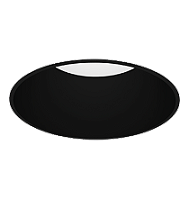 Spot de Embutir LED Daka Redondo Recuado 3000K 18,1W Bivolt Ø21,2x11,6cm Alumínio Preto Acetinado.
