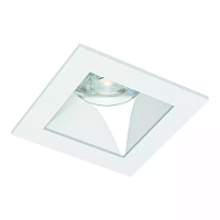 Spot de Embutir LED Kona Quadrado Recuado 2700K 20,4W Bivolt 9x9x7,7cm Alumínio Refletor Branco Fosco.