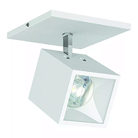 Spot de Sobrepor LED Kona Recuado Sem Canopla 2700K 20,4W Bivolt 6,75x6,75x8,5cm Alumínio Branco Fosco.