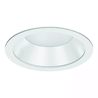 Spot de Embutir LED Dhari Redondo Recuado 2700K 9,1W Bivolt Ø16x7,5cm Alumínio Branco Fosco.