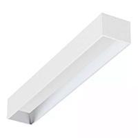 Plafon de Sobrepor Linear LED Dhari Retangular Recuado 3000K 19,4W Bivolt 59,2x9,4x7,5cm Alumínio Branco fosco.