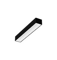 Plafon de Sobrepor Linear LED Dhari Retangular Recuado 5000K 19,4W Bivolt 59,2x9,4x7,5cm Alumínio Preto Acetinado.