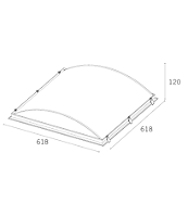 Luminária de Embutir LED Tulia Quadrado 5000K 34,4W Bivolt 61,8x61,8x12cm Alumínio Branco Fosco.