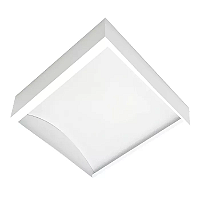 Plafon de Sobrepor LED Tulia Quadrado 5000K 17,9W Bivolt 29,1x29,1x10cm Alumínio Branco Fosco.