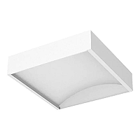 Plafon de Sobrepor LED Tulia Quadrado 5000K 26,5W Bivolt 46,5x46,5x10cm Alumínio Branco Fosco.