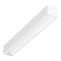 Plafon de Sobrepor LED linear com iluminação assimétrica Wamba Retangular 5000K 17,9W Bivolt 59,1x7,3x6,5cm Corpo e Refletor Branco Fosco.