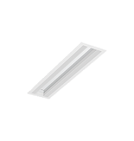 Luminária de Embutir LED Kiini Retangular 3000K 37,4W Bivolt 58,5x13,5x3,5cm Acrílico, Corpo Branco Fosco e Refletor Espelhado.