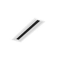 Luminária de Embutir LED Kiini Retangular 3000K 73W Bivolt 113,8x13,5x5,5cm Acrílico, Corpo Branco Fosco e Refletor Preto Acetinado.