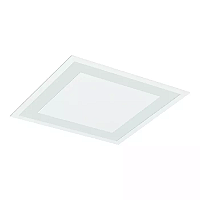 Luminária de Embutir LED Joari Quadrado 5000K 36,7W Bivolt 34,8x34,8x3,5cm Alumínio Branco Fosco.