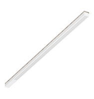 Luminária de sobrepor linear com LED Nichia integrado 3000K 36,1W Bivolt 127,1x4x3,6cm Alumínio Branco Fosco.