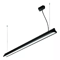 Pendente LED Jasiri Linear 4000K 36,7W Bivolt 113x4,5x3,8cm Alumínio Preto Brilhante.