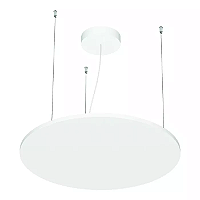 Pendente LED Eneza Redondo Luz Indireta 3000K 41,9W Bivolt Ø60cm Alumínio Branco Fosco.