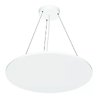 Pendente LED Eneza Redondo Luz Indireta 4000K 41,9W Bivolt Ø60cm Alumínio Branco Fosco.