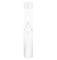 Poste Balizador LED Zio Cilíndrico Externo 5000K 8W Bivolt 100xØ15,3cm Alumínio Branco Fosco e Acrílico.