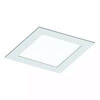 Luminária de Embutir Ideia Face Plana Quadrado 1x Bulbo Led A60 15,5x15,5x11,5cm Alumínio Branco Fosco.