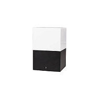 Mini Poste Balizador 205 para Jardim com soquete E27 11,5cm Preto.