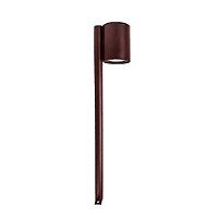 Poste De Jardim 280 Direcionável 40cm Para Lâmpada Dicroica Marrom.