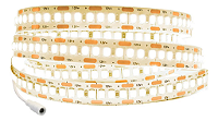 Fita Led 3528 12v 240 Leds Por Metro 5mts Sem Silicone 4000K.