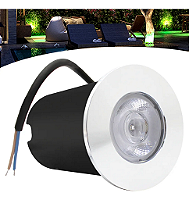 Balizador Spot Led Embutir Verde Chao Piso Jardim 1w Ip66.