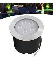 Balizador Spot Led Embutir Verde Chao Piso Jardim 5w Ip66.