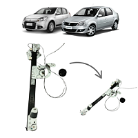 Máquina Vidro S/ Motor Dianteiro Direita Sandero Logan