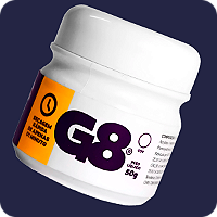 Cola G8 Preta em Gel 50g – Termoativada para Mega Hair com Fita Adesiva