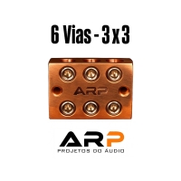 BARRAMENTO DE COBRE ARP 6 VIAS - 3X3  PAR