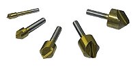 Kit 5 Broca Escariadora Cônica Ferro Madeira Metal 6 A 19mm