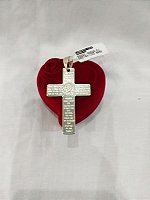 Pingente Crucifixo Pai Nosso G – Prata 925