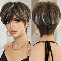 Peruca Feminina Curta Lisa Front Lace Premium Efeito Natural