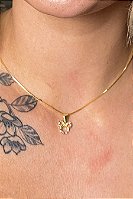 Colar Com Pingente Do Mickey De Zircônia Colorida Banhado Em Ouro 18k