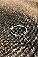 Piercing Círculo Liso Em Prata 925