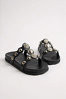 Papete Littz Com Detalhes Em Bolinhas Metalizadas Estilo E Conforto Preto