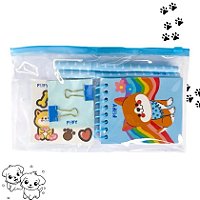 Kit de Papelaria DOG AZUL - UND - FOFY
