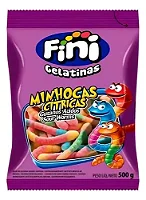BALA FINI GELATINAS AZEDINHAS MINHOCAS 500G