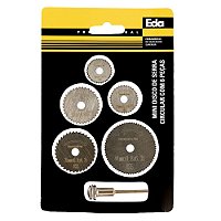 Disco de Serra Circular com 6 Pecas Mini Eda