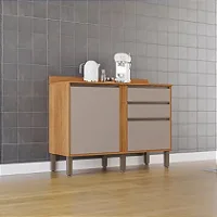 Balcão para Cozinha 2 Portas 2 Gavetas Pérola - Sallêto Móveis