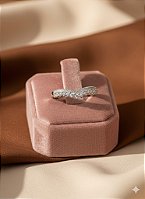 Anel Elegance V Banhado a Prata 925 e Zircônias TAM 19