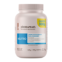 CREME DESODORANTE NEUTRO PARA MASSAGEM 1,8KG + 300G - HIDRAMAIS