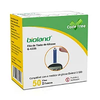 FITA PARA GLICOSÍMETRO CAIXA COM 50 UNIDADES - BIOLAND