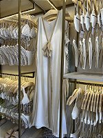 Saída Verona laços Off white e café com leite