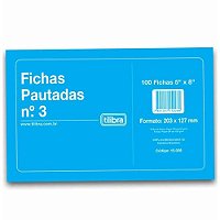 FICHA PAUTADA N3 5X8