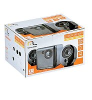 CAIXA DE SOM 2.1 PRETO E GRAFITE USB